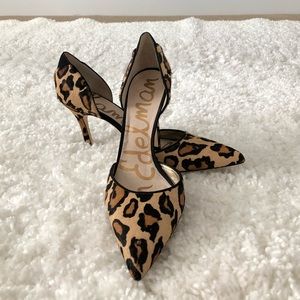Sam Edelman Cheetah D’Orsay Heels Size 10